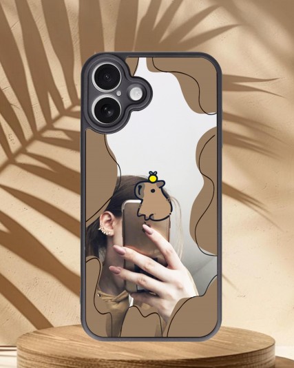 Köstebek Baskılı Aynalı Telefon Kılıfı