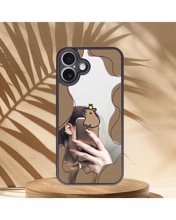 Köstebek Baskılı Aynalı Telefon Kılıfı