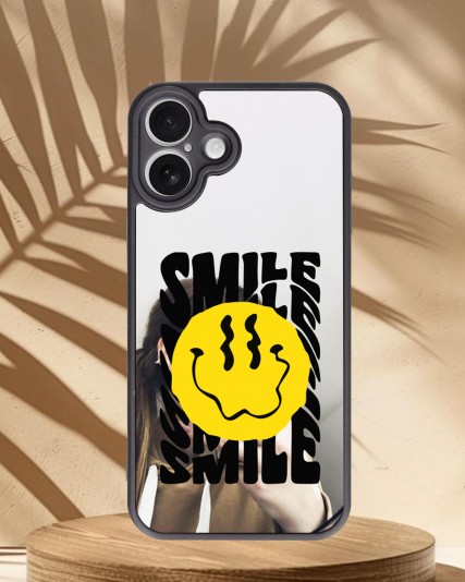 Smile Baskılı Aynalı Telefon Kılıfı