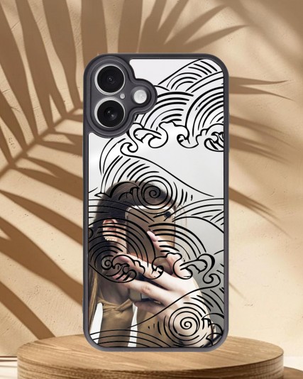 Design Baskılı Aynalı Telefon Kılıfı