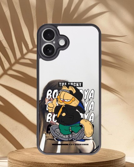  Garfield Baskılı Aynalı Telefon Kılıfı