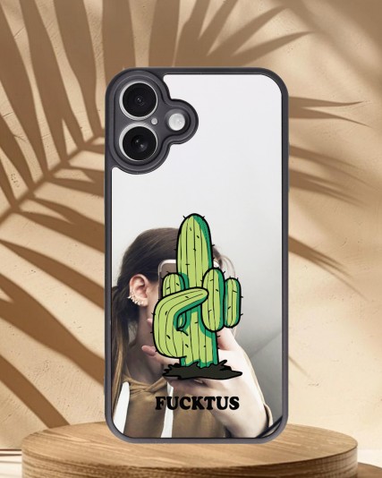 Fucktus Baskılı Aynalı Telefon Kılıfı