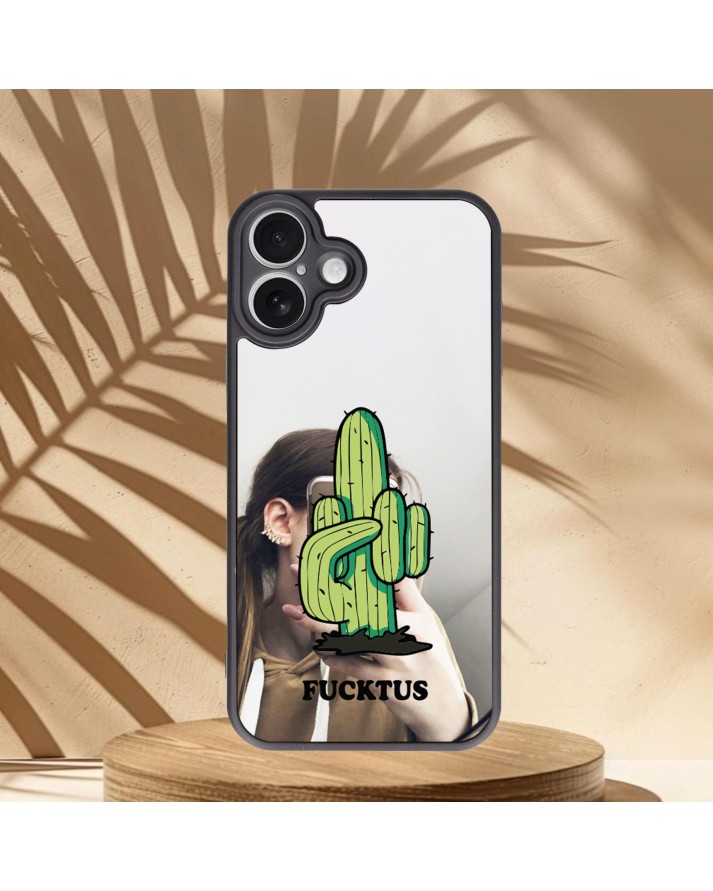 Fucktus Baskılı Aynalı Telefon Kılıfı