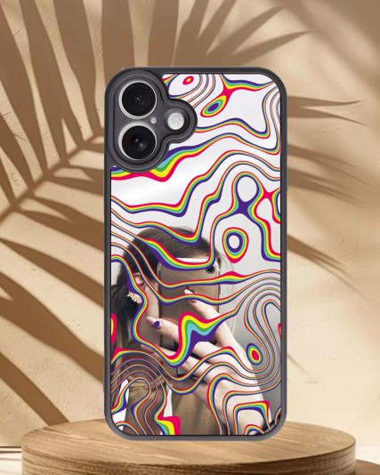 Design Baskılı Aynalı Telefon Kılıfı