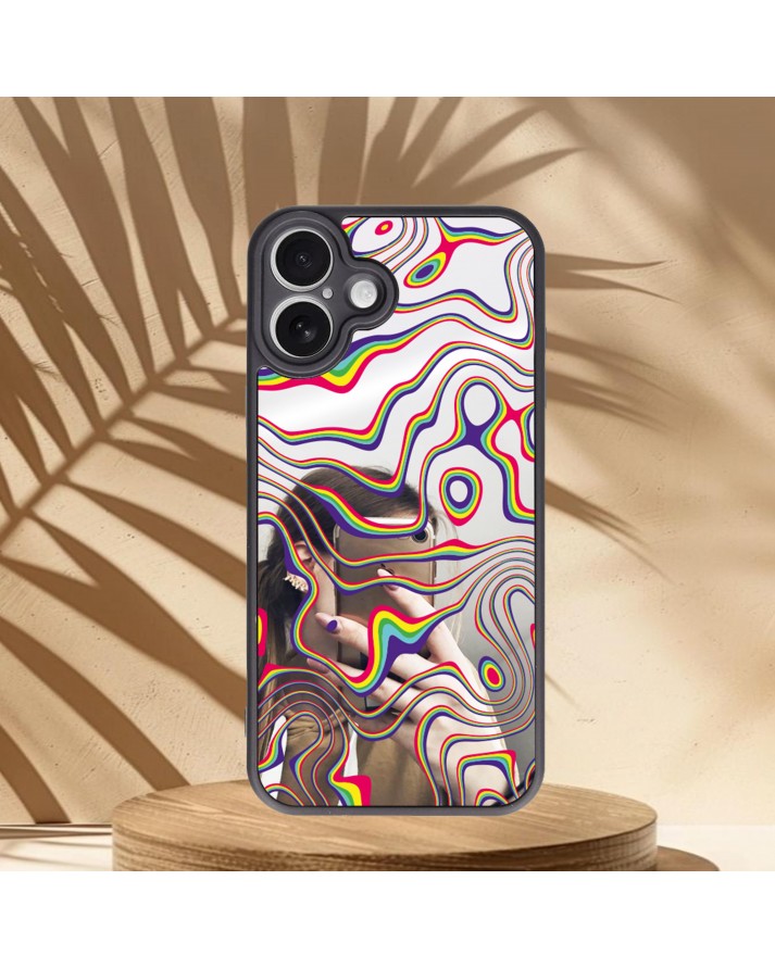 Design Baskılı Aynalı Telefon Kılıfı
