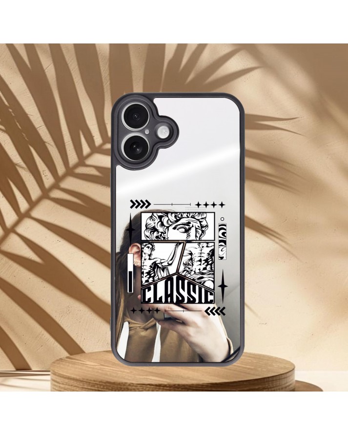 Roma Heykeli Baskılı Aynalı Telefon Kılıfı