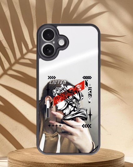 Roma Heykeli Baskılı Aynalı Telefon Kılıfı