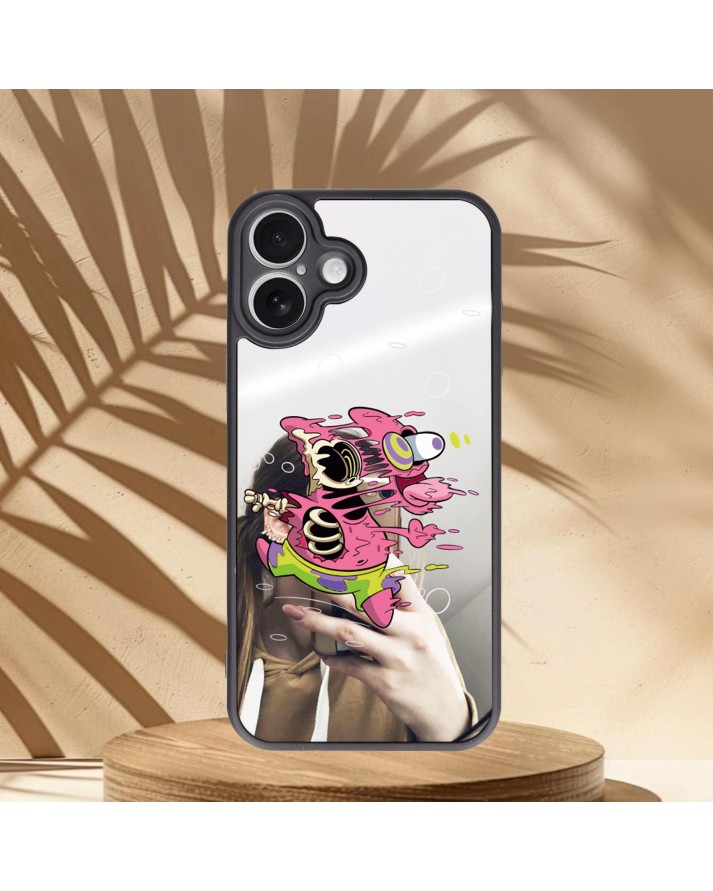  Patrick Baskılı Aynalı Telefon Kılıfı