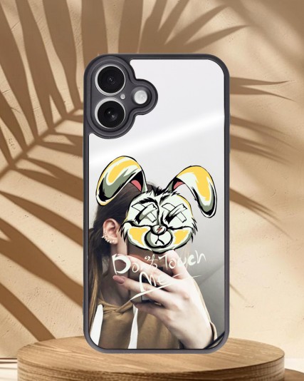 Tavşan Baskılı Aynalı Telefon Kılıfı