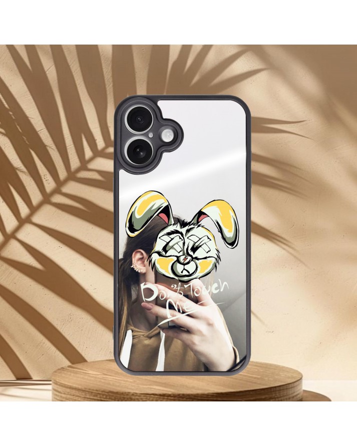 Tavşan Baskılı Aynalı Telefon Kılıfı