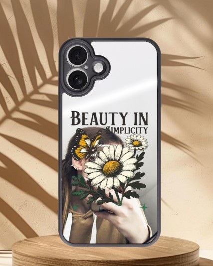 Papatya Baskılı Aynalı Telefon Kılıfı