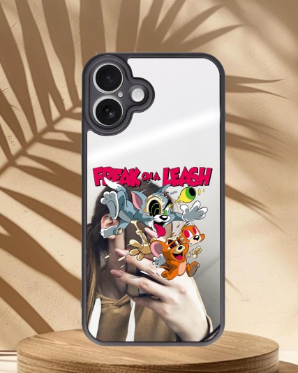 Tom ve Jerry Baskılı Aynalı Telefon Kılıfı