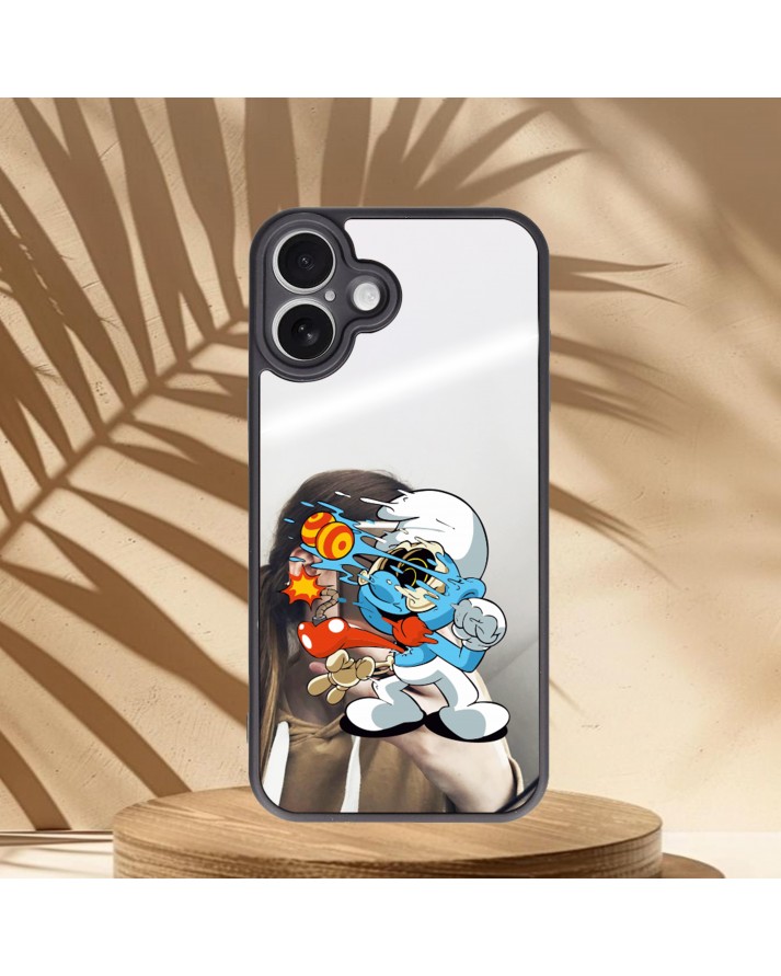 Şirin Baskılı Aynalı Telefon Kılıfı