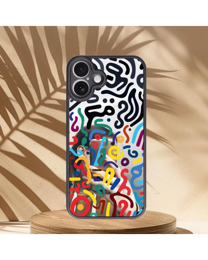 Design Baskılı Aynalı Telefon Kılıfı