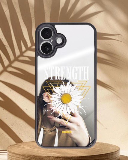 Papatya Baskılı Aynalı Telefon Kılıfı