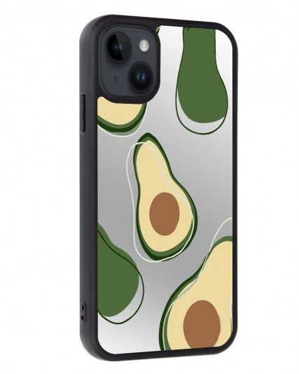 Avokado Baskılı Aynalı Telefon Kılıfı