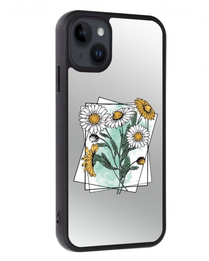 Papatya Baskılı Aynalı Telefon Kılıfı