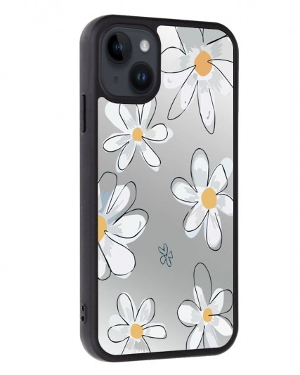 Papatya Baskılı Aynalı Telefon Kılıfı