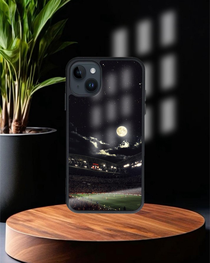 Galatasaray Baskılı Siyah Cam Telefon Kılıfı