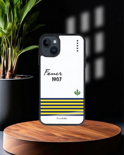Fenerbahçe Baskılı Siyah Cam Telefon Kılıfı