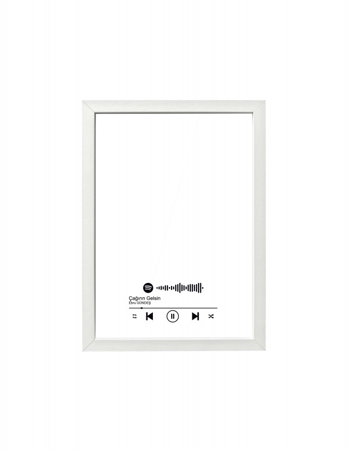 Kişiye Özel Spotify Baskılı Işıklı Tablo