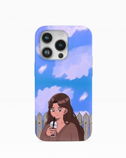 Anime Kızı Baskılı Telefon Kılıfı