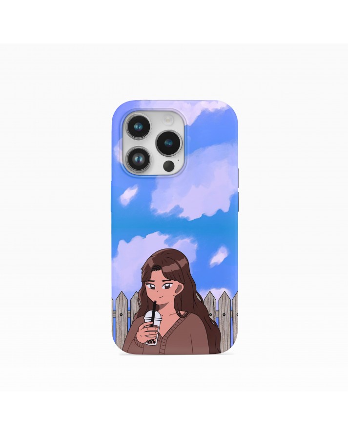 Anime Kızı Baskılı Telefon Kılıfı