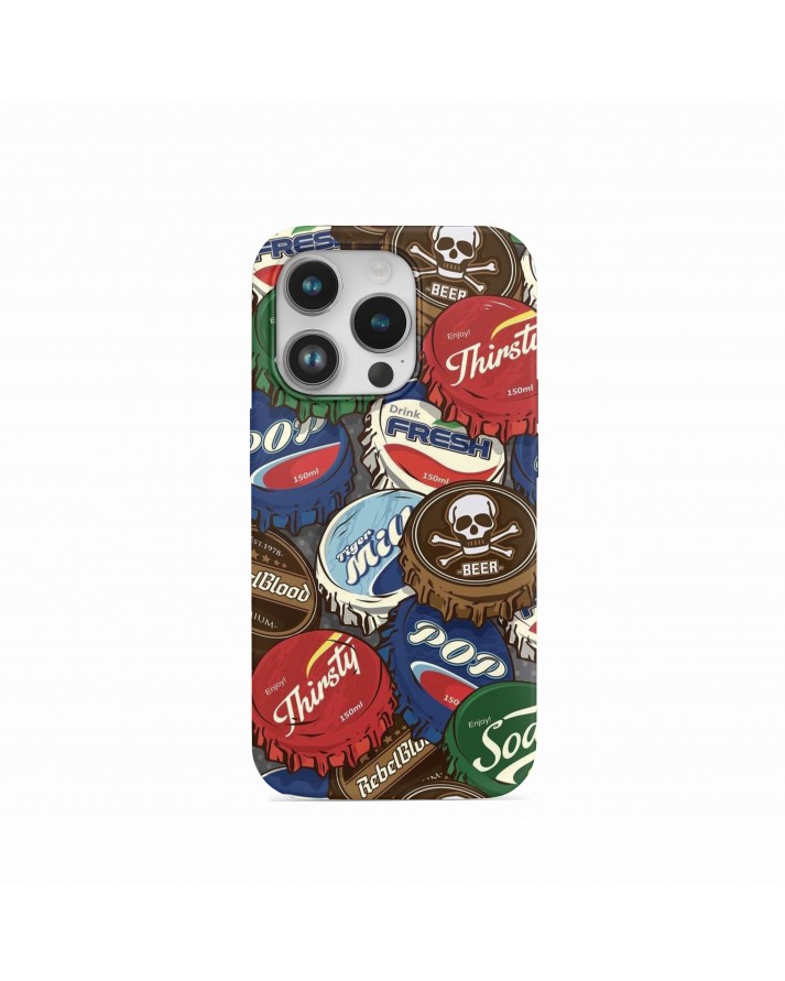 Şişe Kapağı Baskılı Telefon Kılıfı